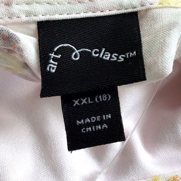 Art Class Pastel Pink Floral Dress-cut Out Back - Picture 16 of 16